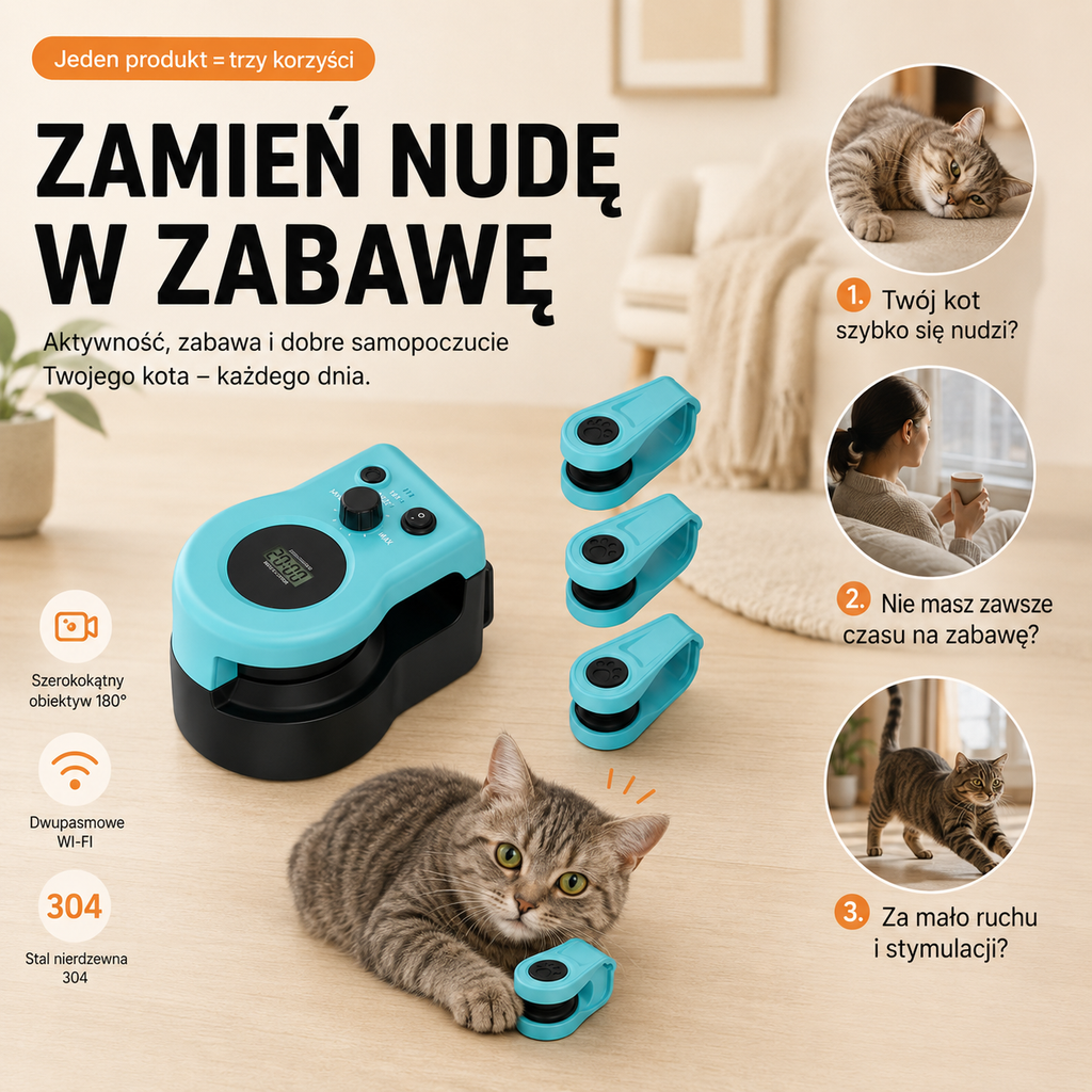 Interaktywna Zabawka Łowiecka dla Kota