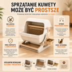 Półautomatyczna kuweta przesiewowa dla kota