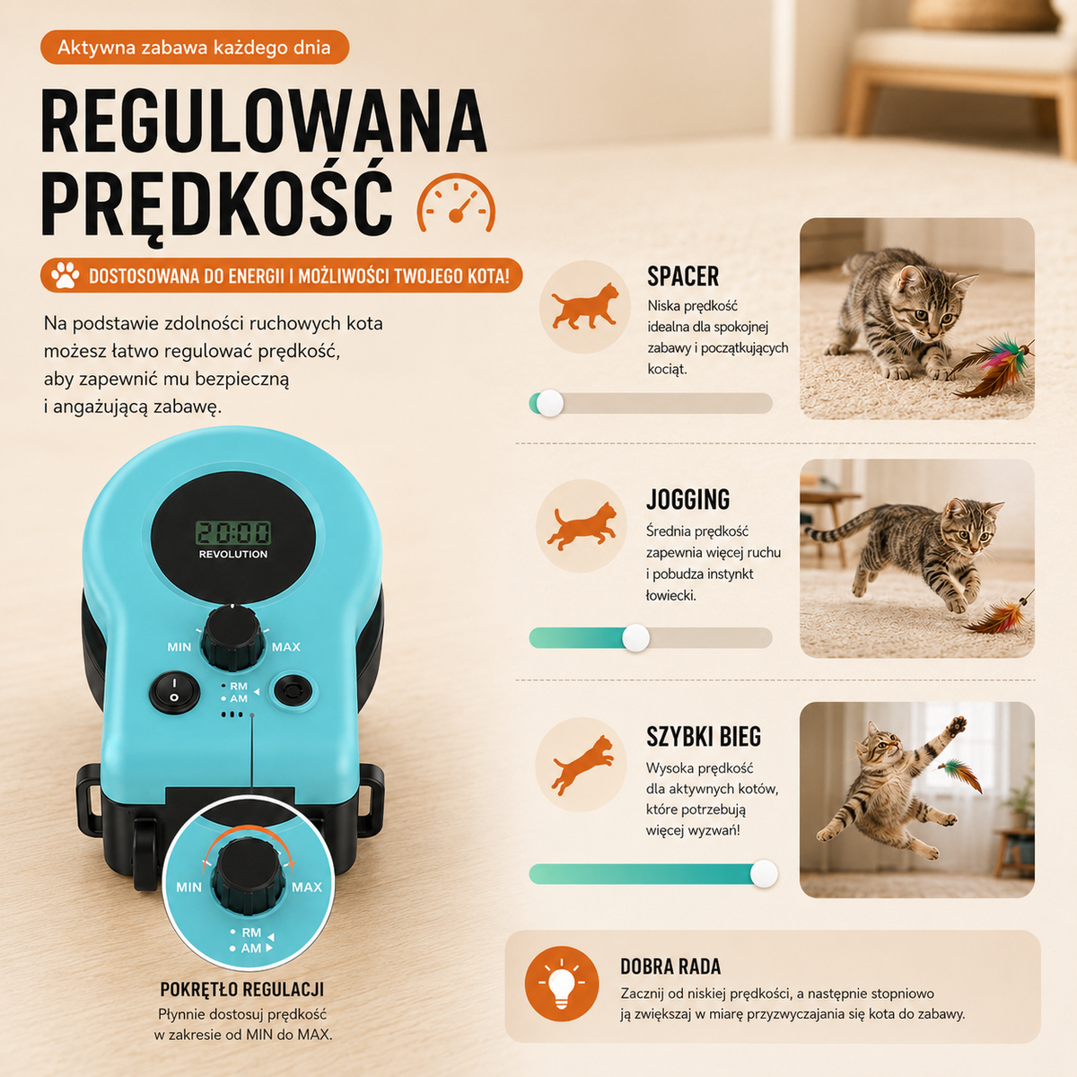 Interaktywna Zabawka Łowiecka dla Kota