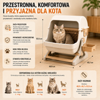 Półautomatyczna kuweta przesiewowa dla kota