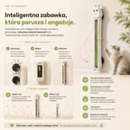 Interaktywna Ścienna Zabawka dla Kota z Ruchomymi Wstążkami