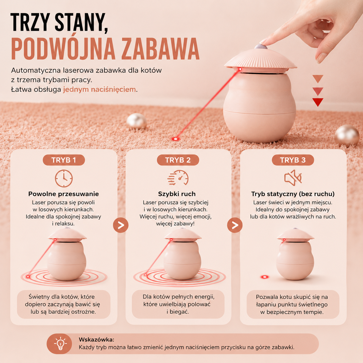 Automatyczny Laser Łowiecki dla Kota