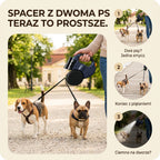 Smycz 2w1 dla dwóch psów