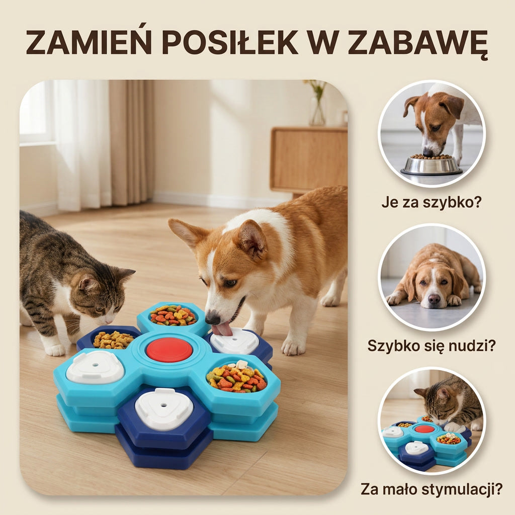 Interaktywna Mata Puzzle dla Psa i Kota