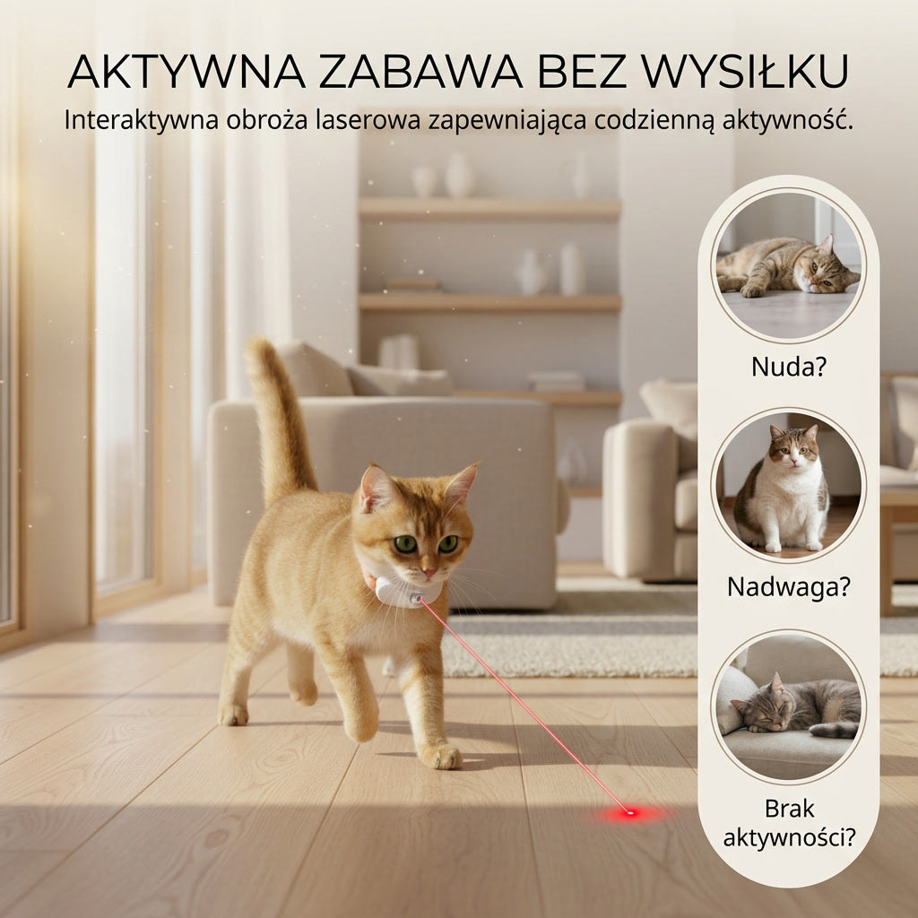 Interaktywna Obroża Laserowa dla Kota